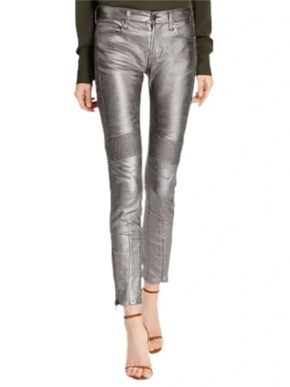 Polo Ralph Lauren Metallic Tompkins Skinny Jeans